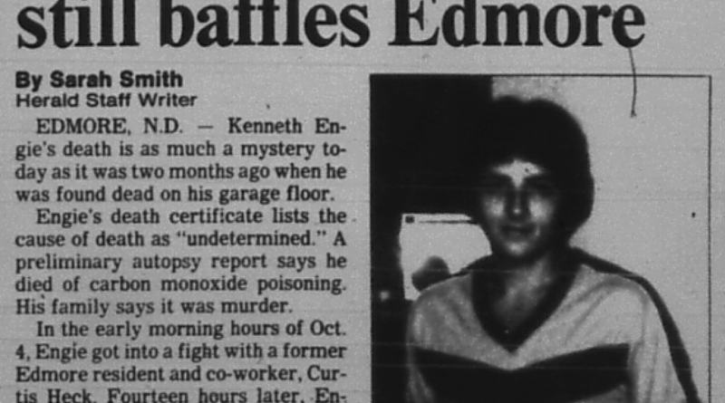 Kenny Engie death in Edmore North Dakota